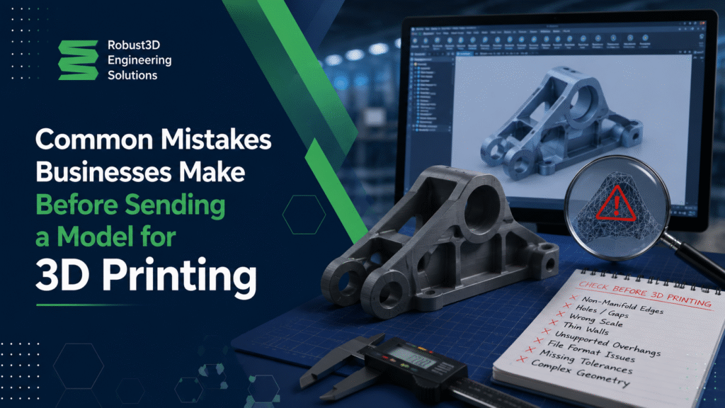 Common Mistakes Businesses Make Before Sending a Model for 3D Printing
